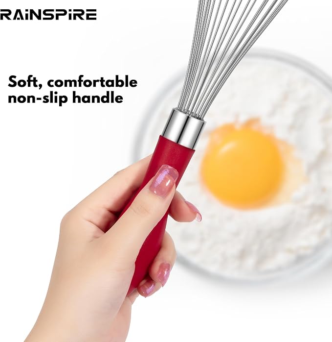 Rainspire 12-Inch Wire Whisk Stainless Steel, Balloon Whisks - Image 4
