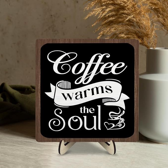 Coffee Bar Sign Plaque, Vintage Café Decor - Image 5