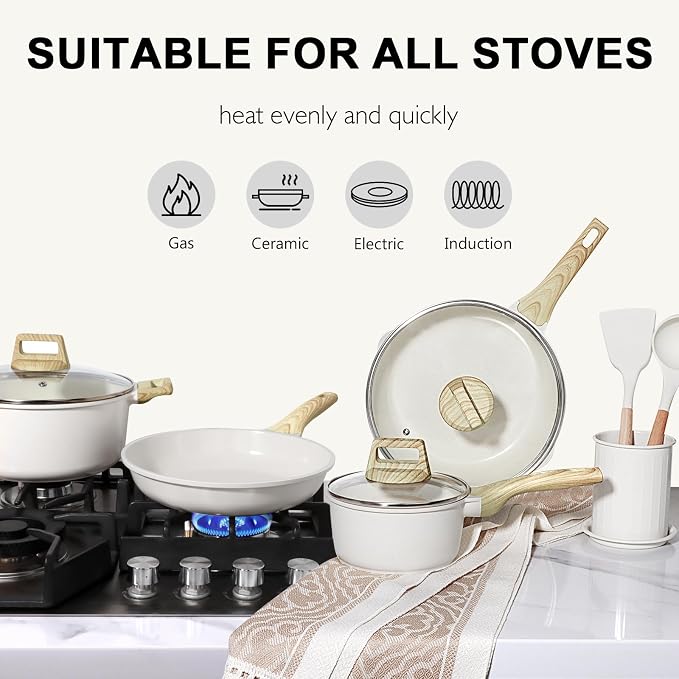GiPP Ceramic Pots and Pans Set Non Stick - Image 6