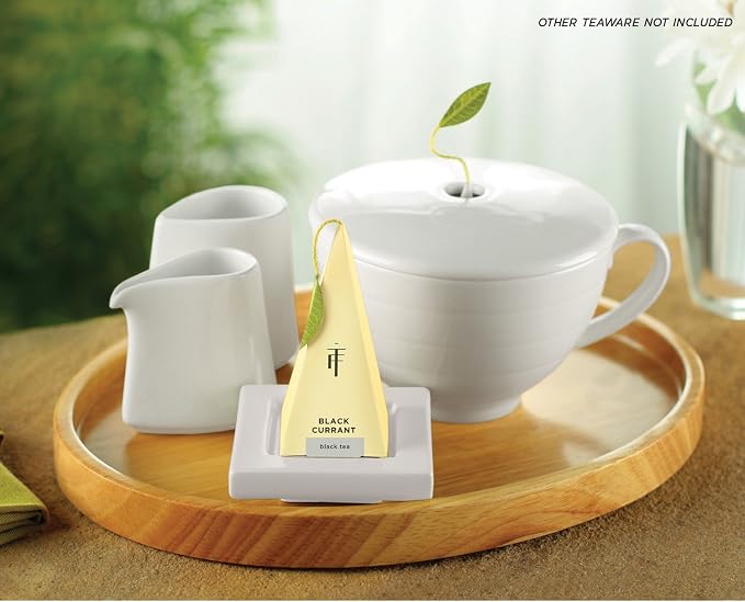 Tea Forte 2 Piece Mini Fine Porcelain White Sugar Dispenser - Image 3