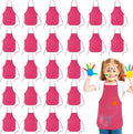 KUUQA 16/24/30/36/40Pcs Kids Apron Painting Aprons by KUUQA