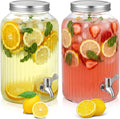 SiliFine 2 Pieces 1 Gallon Plastic Beverage Dispenser by SiliFine