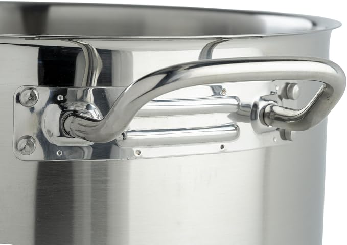 Winco Heavy-Duty Stainless Steel Stock Pot - Image 3