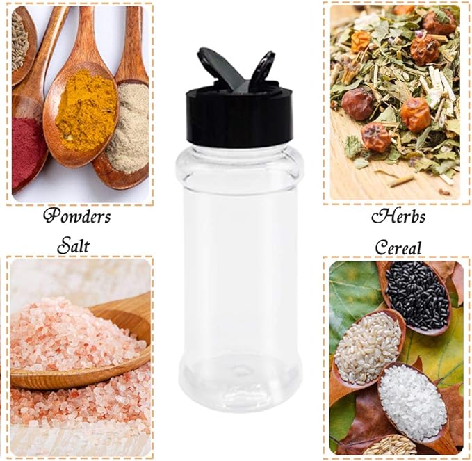 OJYUDD 16 Pack 3.4oz/100ml Plastic Spice Bottles Set, Empty Seasoning Containers - Image 5