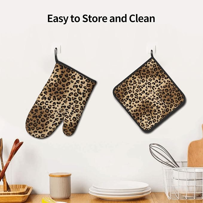 Leopard Print Oven Mitts - Image 6