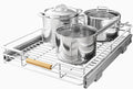 Pull out Cabinet Organizer, Heavy Duty Smooth Sliding Under Cabinet Shelves by Kitstorack
