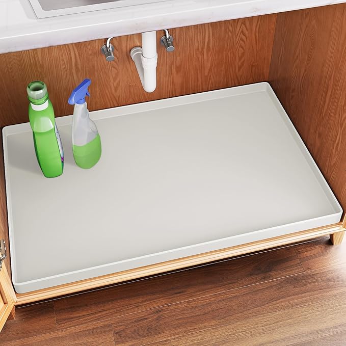 FLATO Waterproof Under Sink Mat 31" x 22" Shelf Liner by Unknown