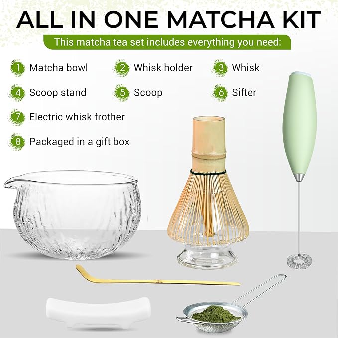 Matcha Whisk Set with Matcha Bowl - Image 2