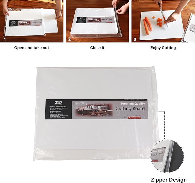 ZVP Disposable Cutting Boards 30 Count, Collapsible Cutting Board Sheet - Image 4