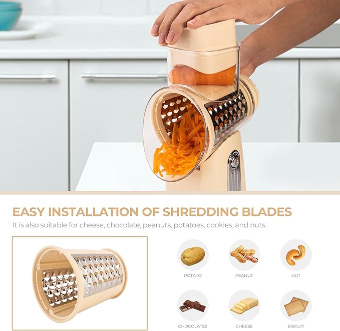 SUSTEAS Rotary Cheese Grater - Image 5