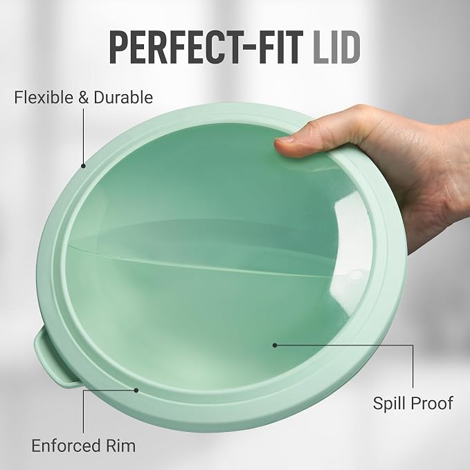 Zulay Kitchen 12 Piece Plastic Nesting Mixing Bowl Set - Image 4
