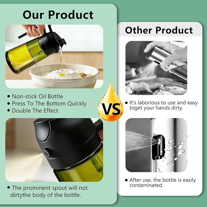 Olive Oil Sprayer & Dispenser Bottle - Image 6