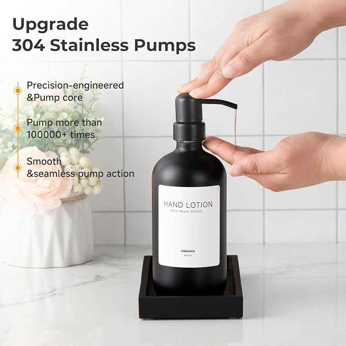 2 Packs Glass Soap Dispenser Set - Image 5