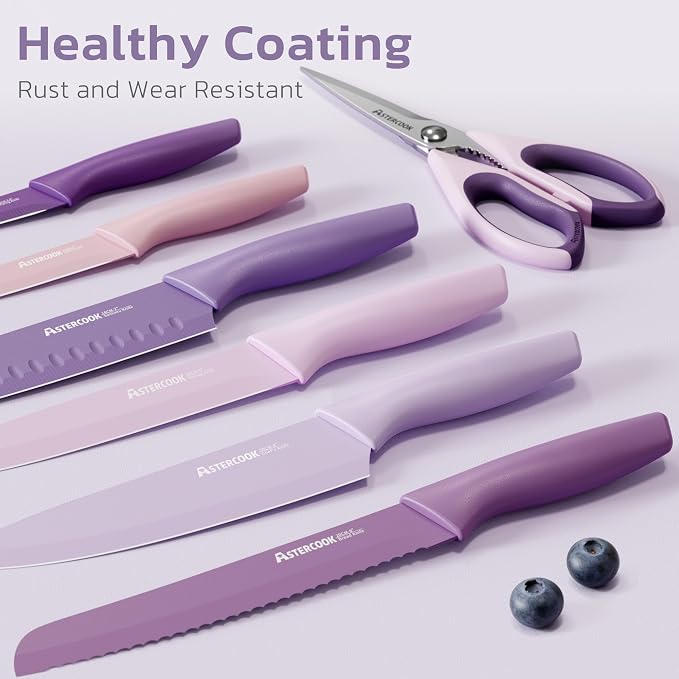 Astercook Knife Set, 13 Pieces Kitchen Knives Set - Image 2