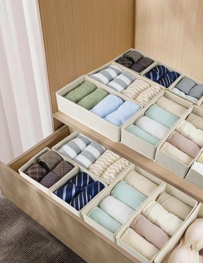 Fordonral Drawer Organizer Clothes, Foldable Fabric Dresser Organizer Closet - Image 5