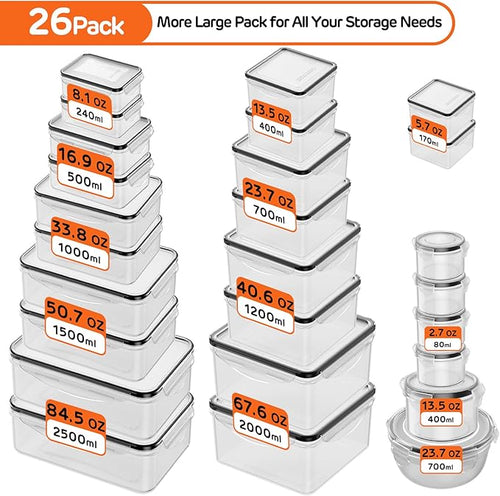 52 PCS Food Storage Container - Image 2