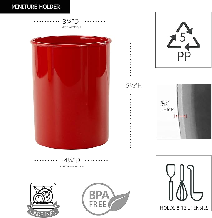 Reston Lloyd Multipurpose Utensil/Crock Holders Organize Wide Variety of Sizes - Image 5
