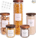5 Set Glass Pantry Storage Jars by CZZGSM