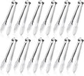 12 Pack Small Serving Tongs, XEVOM Stainless Steel Sugar Tongs Mini Appetizers by XEVOM