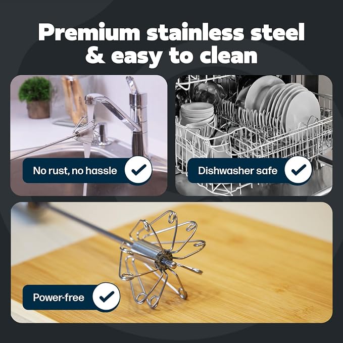 14 Inch Stainless Steel Egg Beater - Image 6