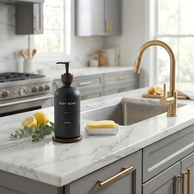 Dish Soap Dispenser, Refillable Soap Dispenser Kitchen - Image 2