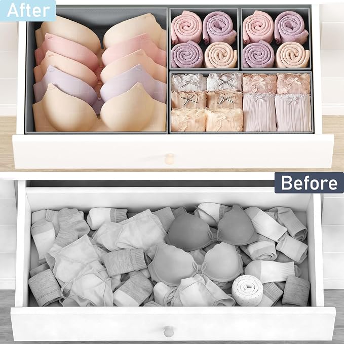DIMJ Drawer Organizer Clothes - Image 5