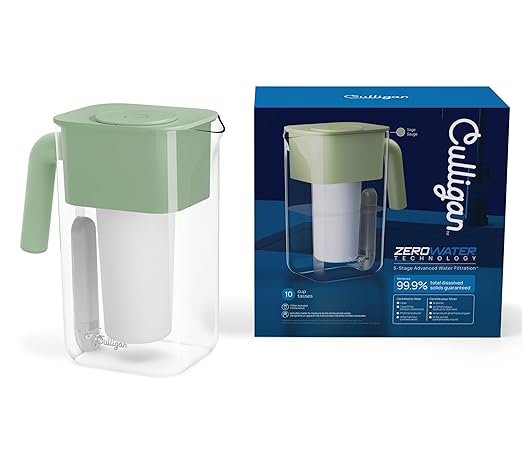 Culligan with ZeroWater Technology 10-Cup Water Filter Pitcher – Includes - Image 2