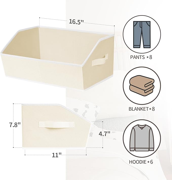 Homsorout Organizer Bins Cube Storage - Image 6