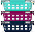 Ello Duraglass 3.4 Cup Meal Prep Sets 6Pc, 3 Pack Set- Glass Food Storage by Ello