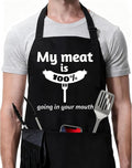 Rosoz Funny BBQ Black Chef Aprons by Rosoz
