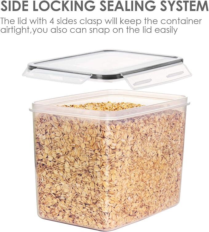 Vtopmart Food Storage Containers 3.3 quart / 3.6L, 4 Pieces BPA Free Plastic - Image 3