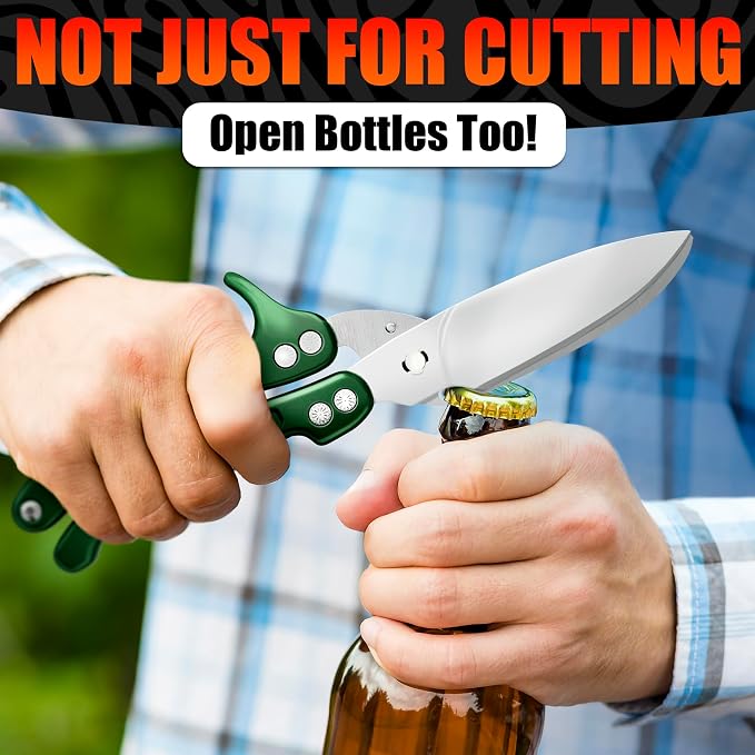 Heavy Duty Poultry Shears – Kitchen Shears Dishwasher Safe, Spring-Loaded - Image 9