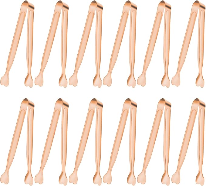 Small Serving Tongs, Anytrp 12-Pack Stainless Steel Sugar Tongs, 5.3inch by Unknown