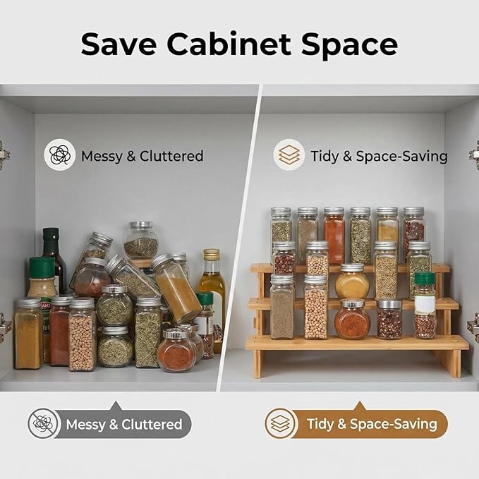 JinDoWin 3 Tiered Spice Rack Organizer - Image 5