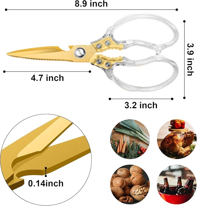 CGBE Kitchen Scissors, Heavy Duty Food Scissors - Image 3