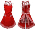 Hyzrz Cute Fashion Cotton Red Aprons by Hyzrz