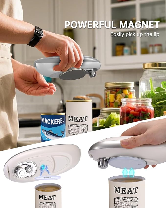 CIRCLE JOY Electric Can Opener, One-Touch Automatic Can Opening - Image 3