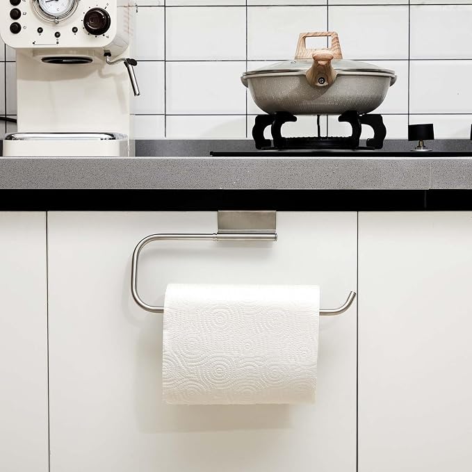Yaocom 12.4 Inches Cabinet Door Paper Towel Holder Camper Under Sink No - Image 3