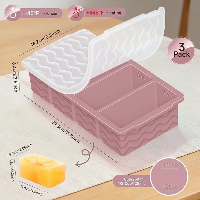 3-Pack Silicone Freezer Trays - Image 6
