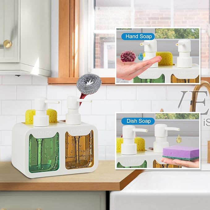 Kitchen Soap Dispenser Set, - Image 4