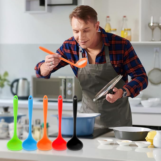 5 Pieces Silicone Ladles for Cooking - Image 5
