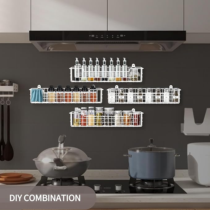 Spice Rack, Spice Holder Metal Shelf Saving Space - Image 4