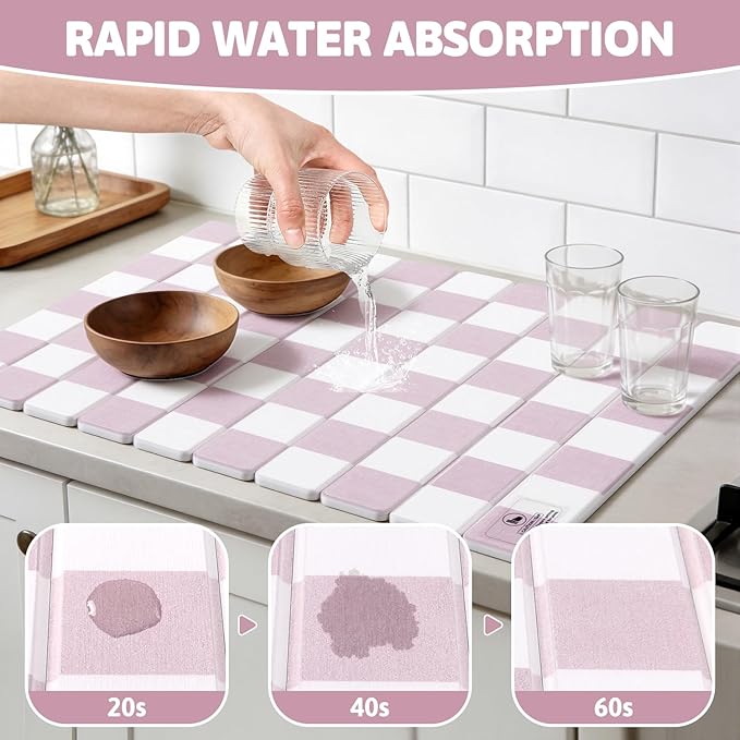 Yamaziot Large Stone Drying Mat - Image 3