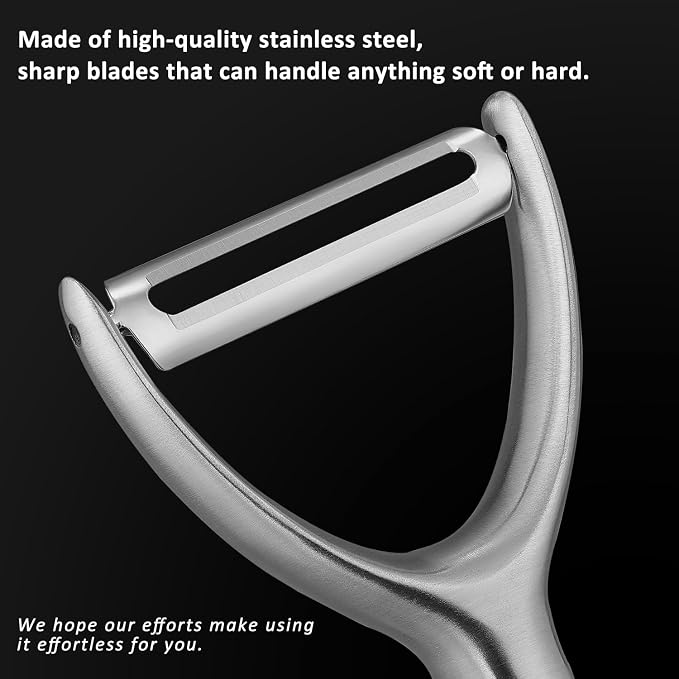 KULUNER Luxury Y-Type Vegetable Peeler – 24K Gold Plated Handle, 304 Stainless - Image 3