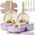 CAROTE Pots and Pans Set Non Stick, Cookware Sets, Oven/Fridge Safe, Space by CAROTE