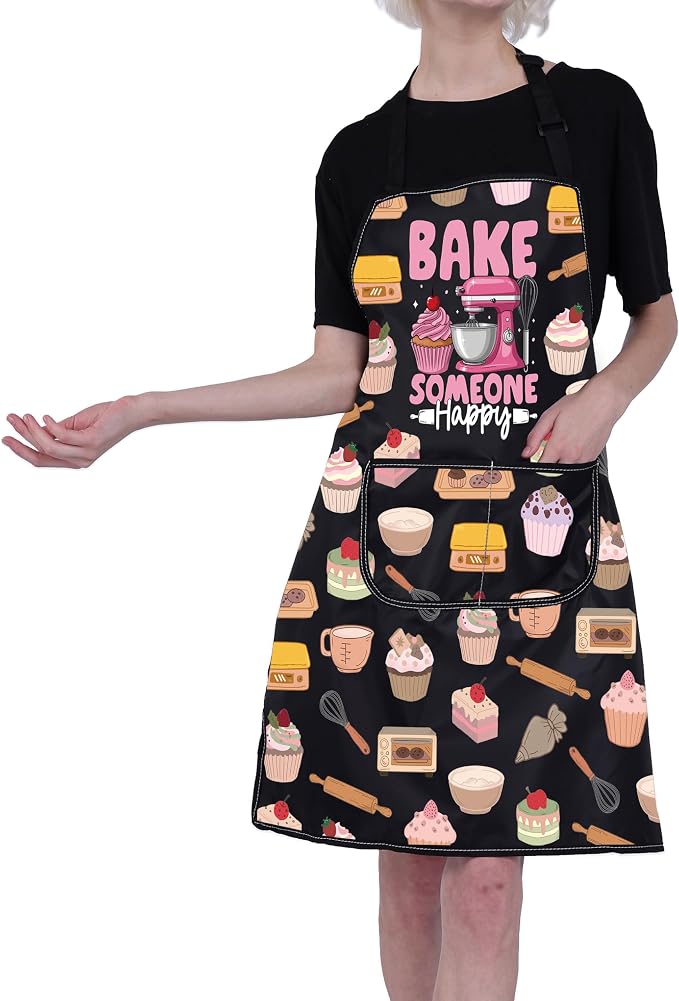 FUSTMW Cake Maker Gifts for Baker Kitchen Baking Apron - Image 4