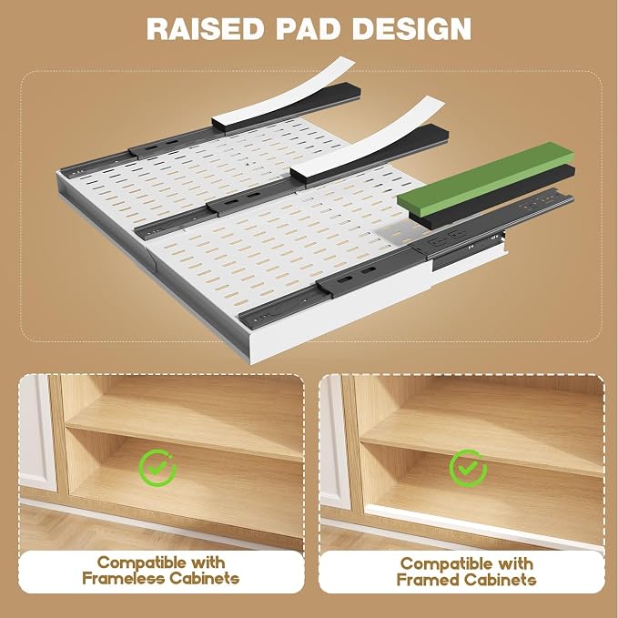 Seinloes 2 Pack Pull Out Cabinet Organizer - Image 3