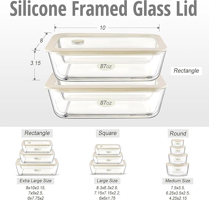 Urban Green Glass Food Container Set - Image 3