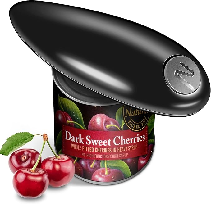 One Touch Battery Operated Electric Can Opener Fits Almost Size Can by Unknown