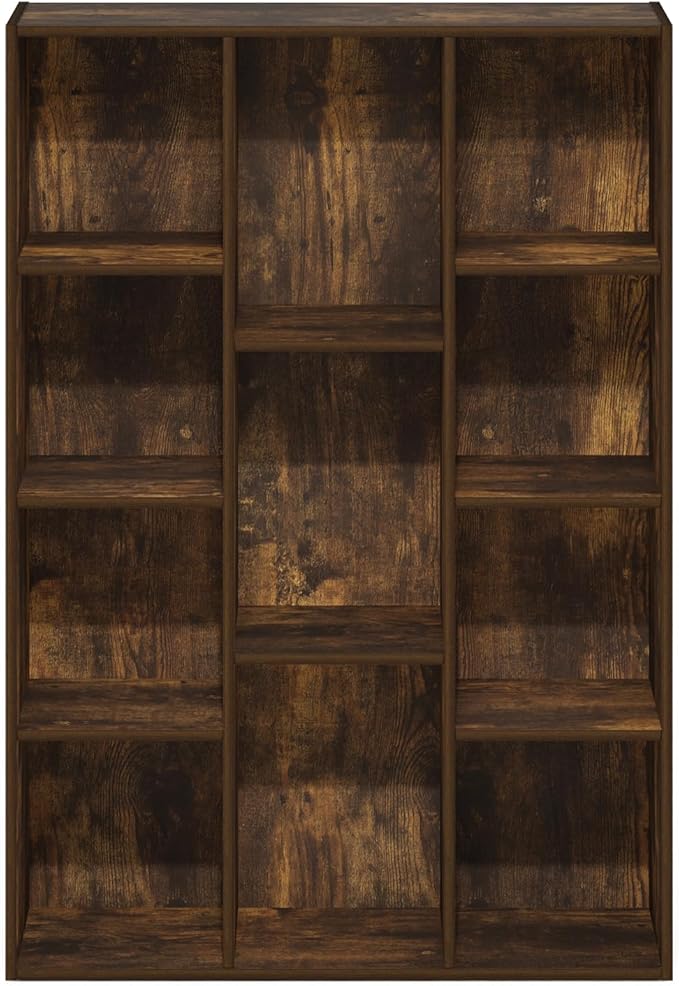 Furinno LUDER Book Shelf, 11-Cube Bookshelf, Reversible Bookcase, 9.4 x 29.1 x - Image 7